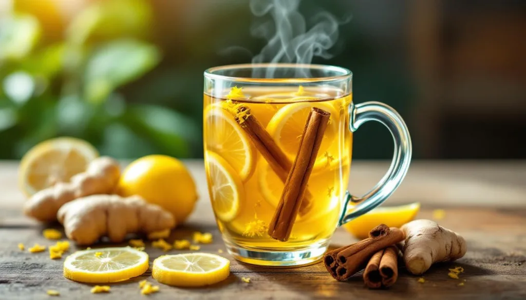 גלה איך הרתחתי קליפת לימון, קינמון וג'ינג'ר במשך 30 יום ושיפרתי את הבריאות שלי באופן משמעותי. מתכון טבעי ובריא לשיפור איכות החיים.