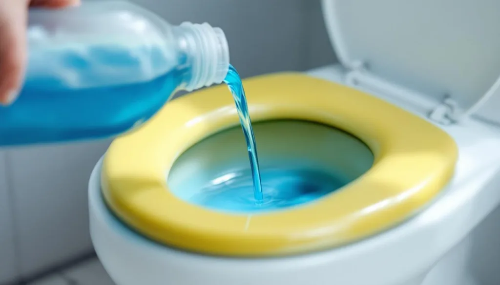 נוזל ייחודי שמבהיר מושבי אסלה מצהיבים בקלות, ללא צורך באקונומיקה או מברשת.