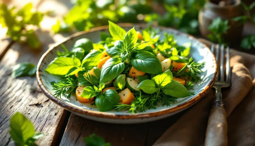 הטריק שמשדרג כל מנת אוכל: שימוש בעשבי תיבול טריים במקום מלח ופלפל להוספת טעם טבעי ורענן.