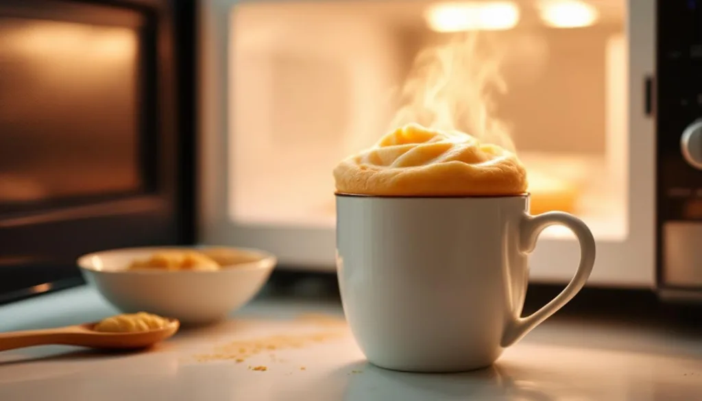 גלה כיצד להכין עוגה טעימה במיקרוגל תוך 3 דקות בלבד, ללא צורך בתנור או מחבת, באמצעות מרכיב מיוחד ופשוט.