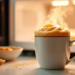 גלה כיצד להכין עוגה טעימה במיקרוגל תוך 3 דקות בלבד, ללא צורך בתנור או מחבת, באמצעות מרכיב מיוחד ופשוט.