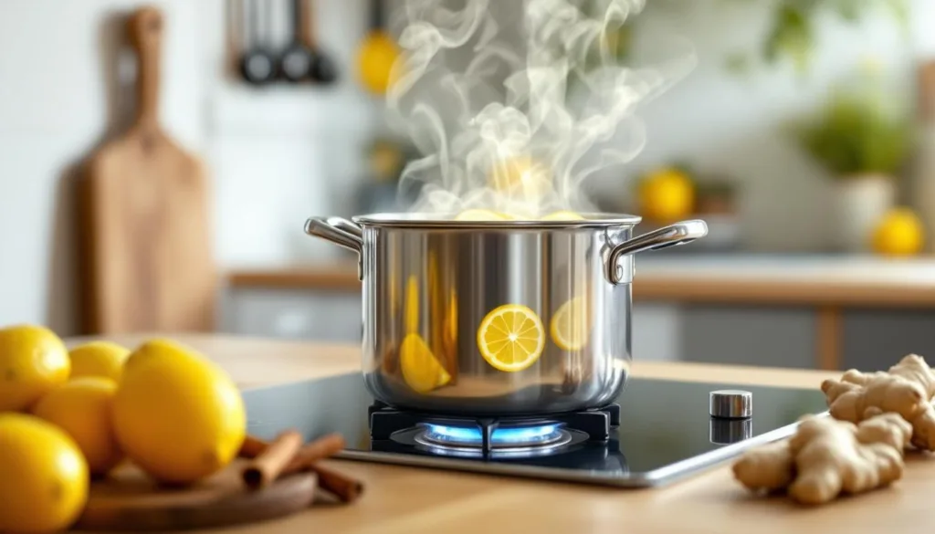 גלה את היתרונות הבריאותיים והטעמים העשירים של הרתחת קליפות לימון, קינמון וג'ינג'ר כל יום במטבח שלך. קבל משקה טבעי ומרענן שמתאים לכל עונה.