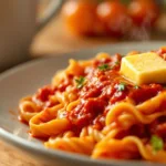 גלה מדוע שפיים מוסיפים גוש חמאה לפסטה לאחר הוספת הרוטב וכיצד זה משדרג את הטעם והמרקם של המנה שלך.