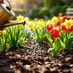 גלה מתי הזמן המושלם לדשן ולהשקות בגינה באביב כדי להבטיח צמיחה בריאה ופורחת של הצמחים שלך.