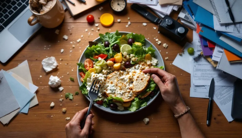 מומחים מסבירים מדוע ארוחת צהריים ליד השולחן עלולה לפגוע בבריאות ובקריירה שלך וכיצד לשפר את ההרגלים היומיומיים שלך.