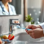 רופא שיניים מסביר מדוע חשוב לצחצח שיניים לאחר כל ארוחה לשמירה על בריאות הפה ומניעת עששת ודלקות חניכיים.